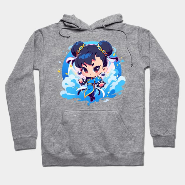 chun li Hoodie by piratesnow